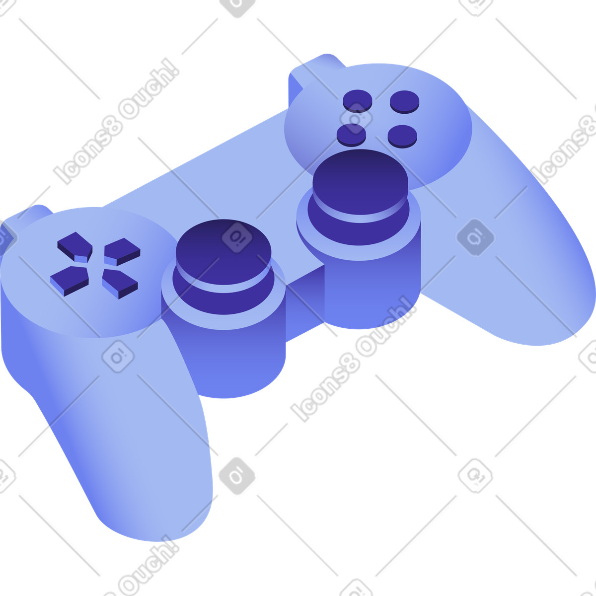 Gamepad illustrazione in stile Levels scarica in PNG, SVG