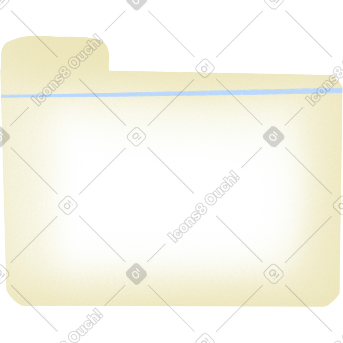 Ilustração de Pasta amarela em no estilo Bonny para baixar em PNG, SVG