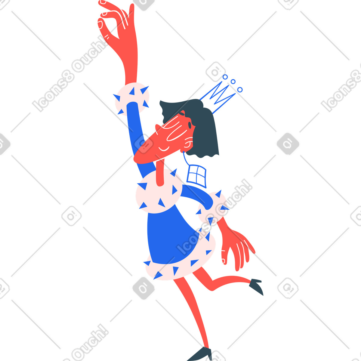 下载 Kingdom 风格的 女王 插画，支持 PNG、SVG 格式