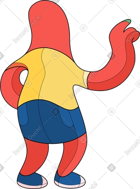Woman back sturdy point PNG, SVG