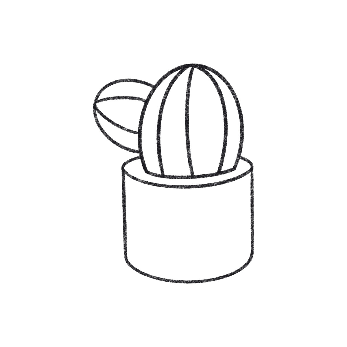 下载 Bonbon Line 风格的 Cactus in a pot 插画，支持 PNG、SVG 格式