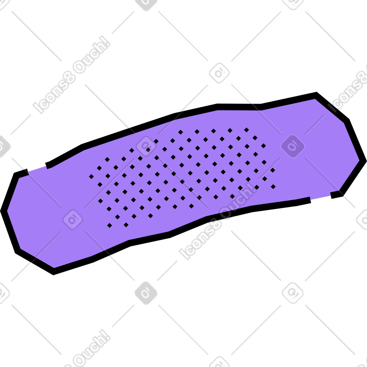 Band-aid illustration in Amethyst style download in PNG, SVG