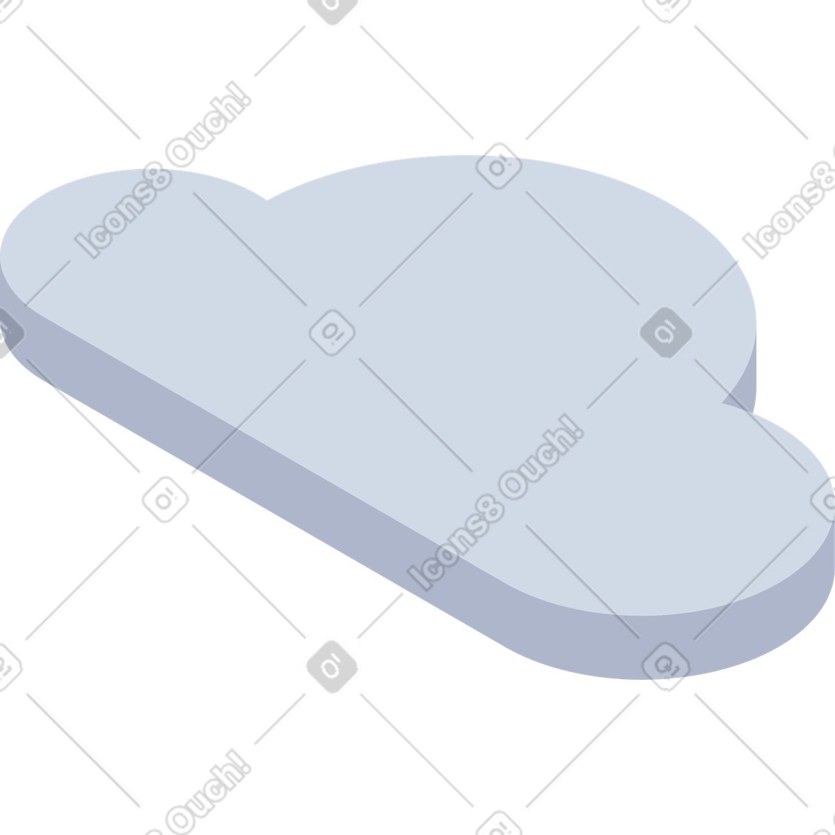 Ilustração de Nuvem em no estilo System para baixar em PNG, SVG