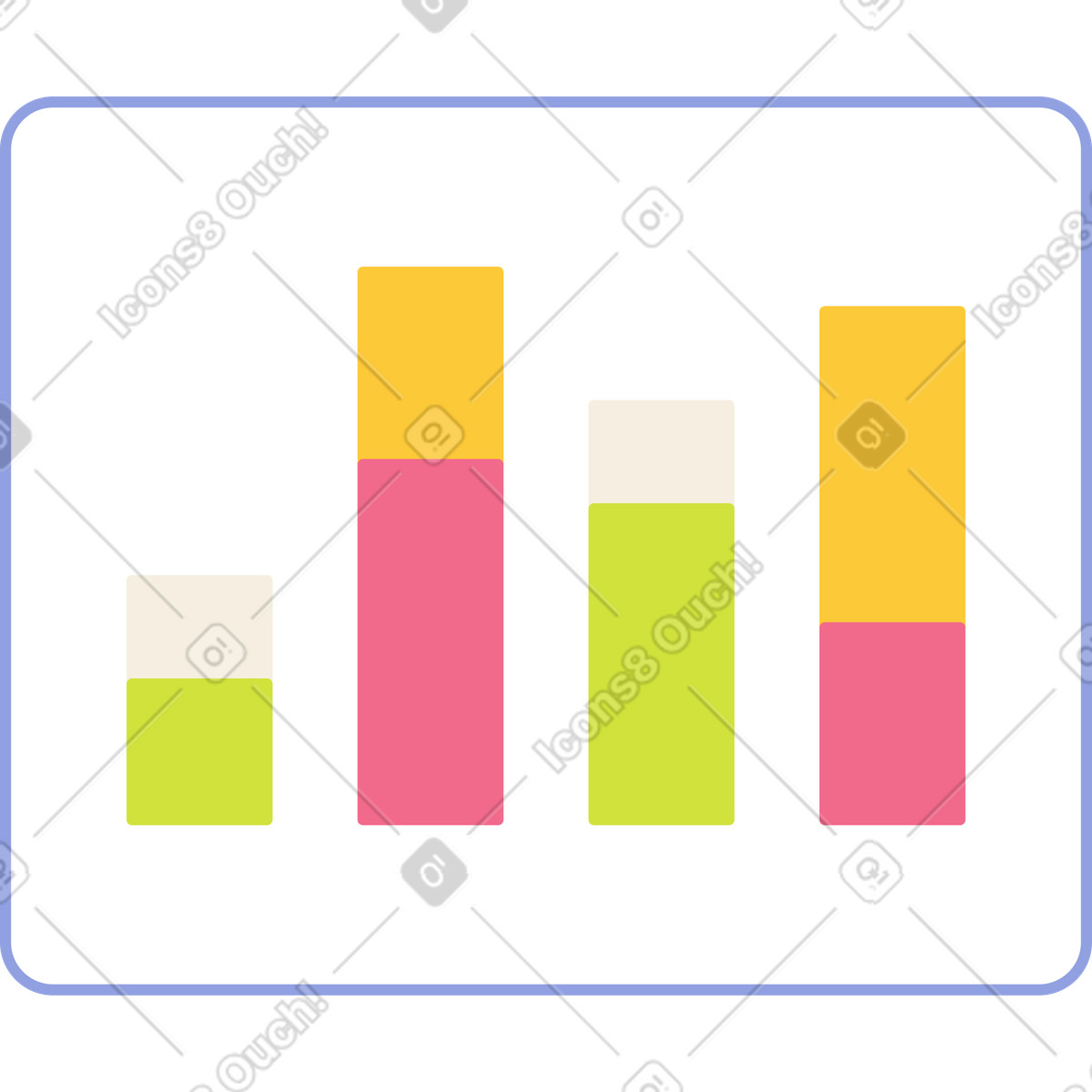 Ilustração de Janela pop-up do gráfico em no estilo Juicy para baixar em PNG, SVG