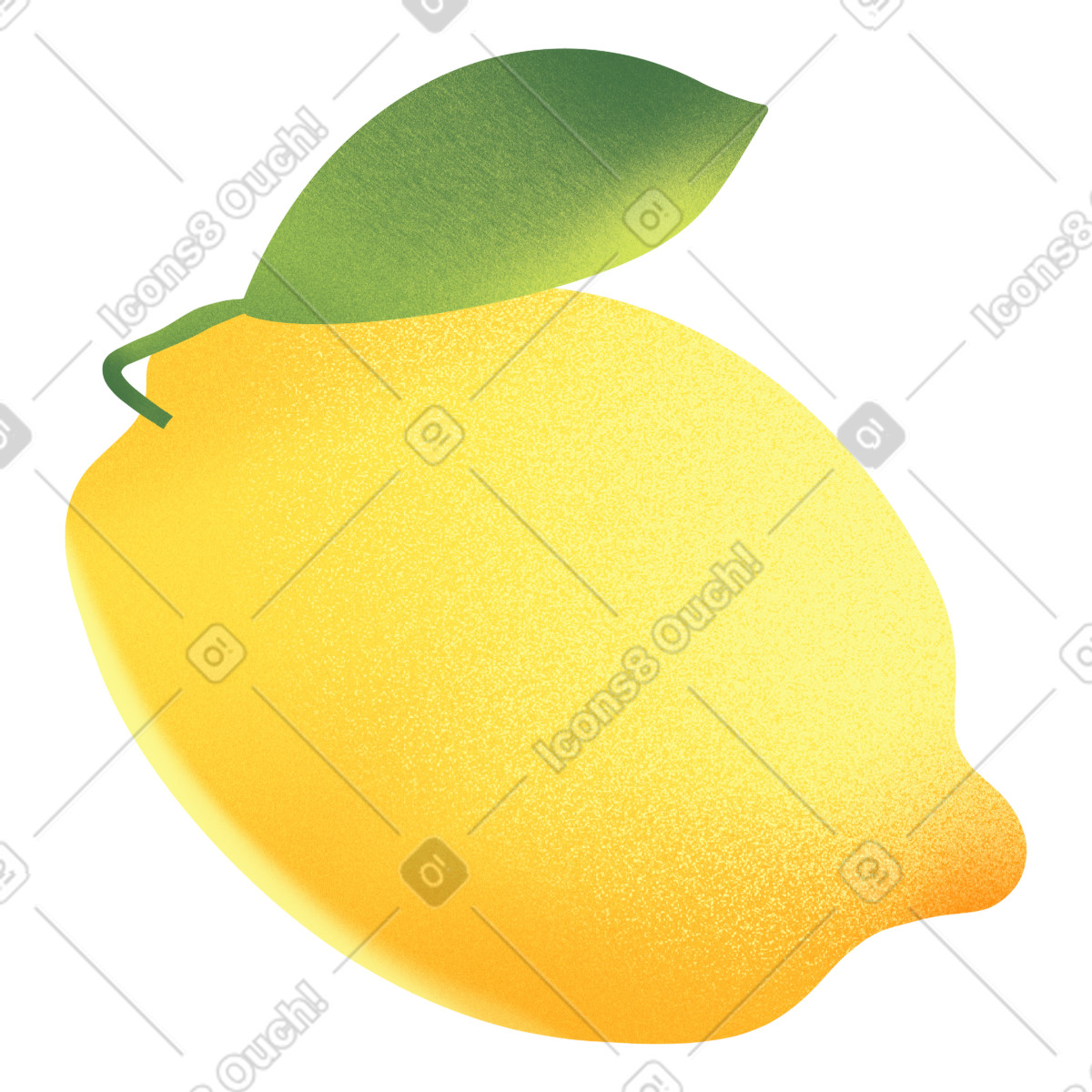 Lemon-Illustration im Joy-Stil als Download in PNG, SVG
