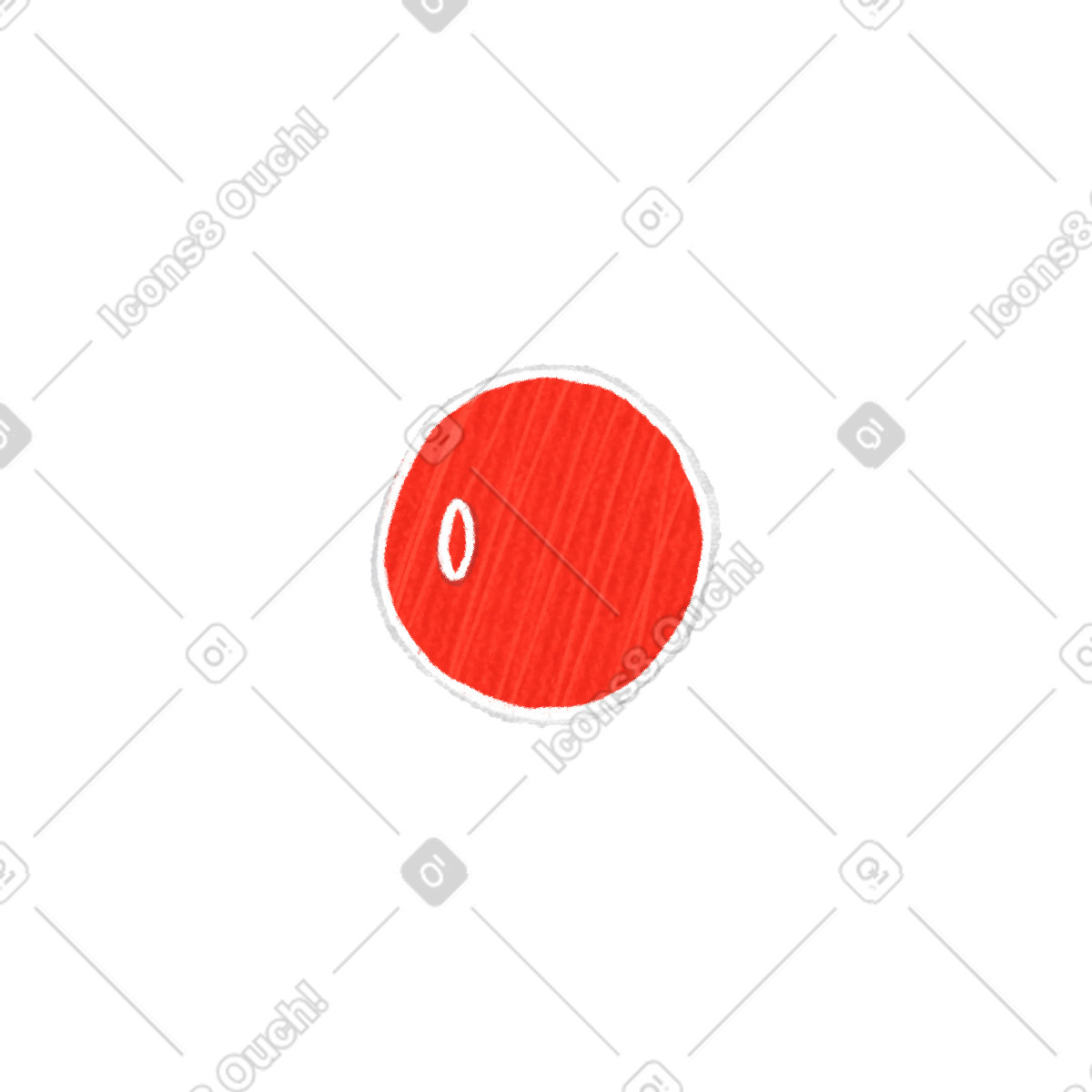Red cherry tomato illustration in Crafty style download in PNG, SVG