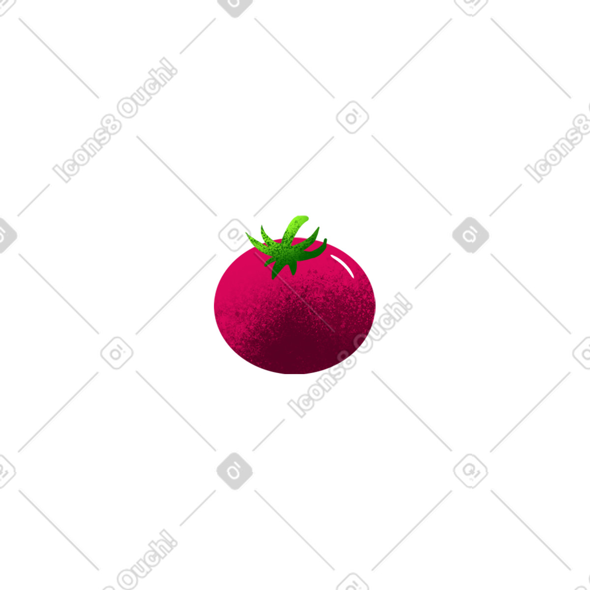 Illustration Red tomato dans le style Flare à télécharger aux formats PNG, SVG