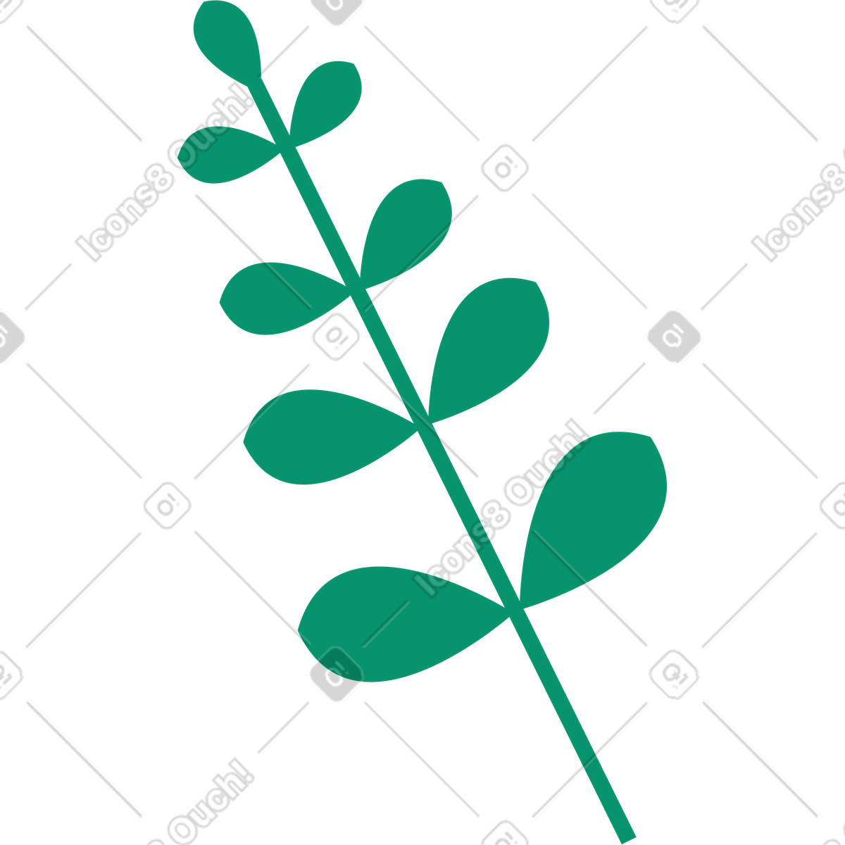 Ilustración Planta en estilo Spot a descargar en PNG y SVG