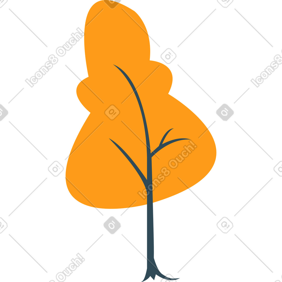 Illustration Arbre dans le style Kingdom à télécharger aux formats PNG, SVG