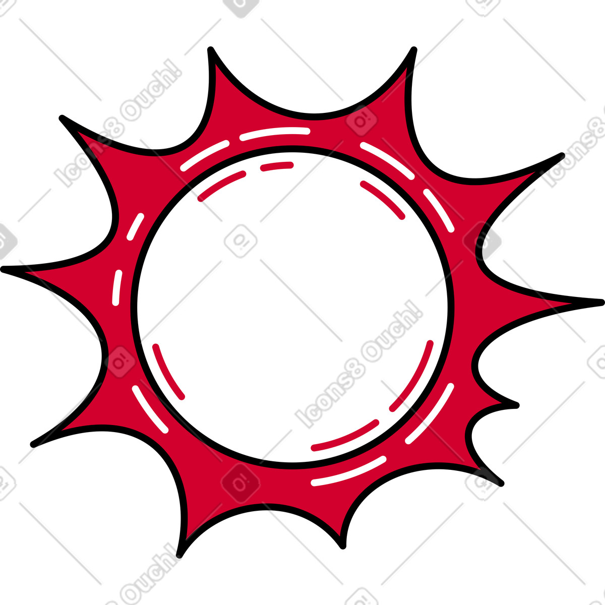 Sun illustration in PNG, SVG