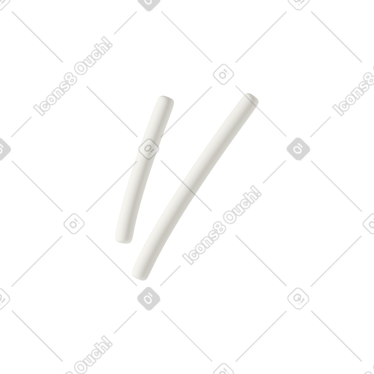 Ilustração de White lines em no estilo 3D Casual life para baixar em PNG, SVG