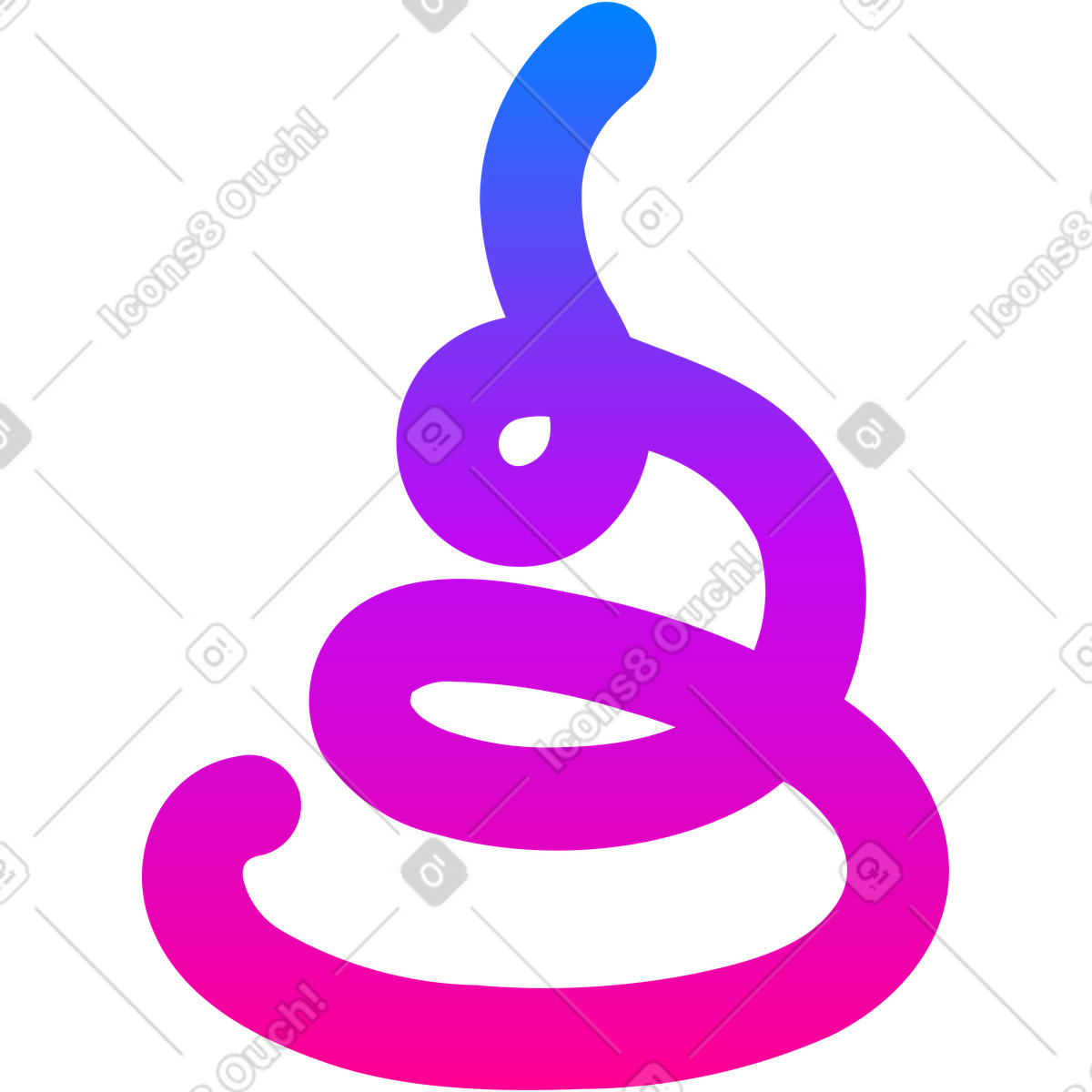 Locken-Illustration im Vibrant-Stil als Download in PNG, SVG