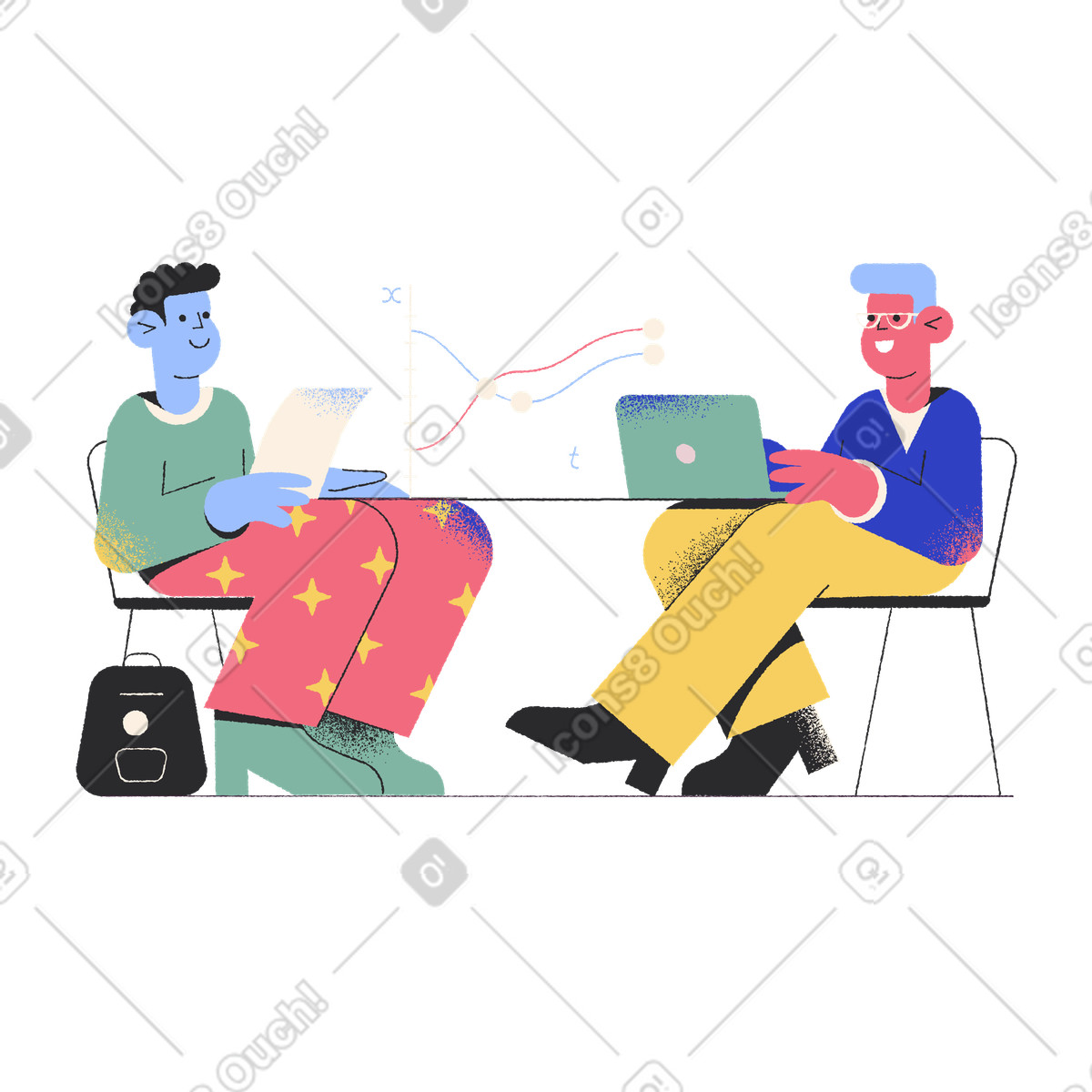 Finanzen-Illustration im Pablo-Stil als Download in PNG, SVG