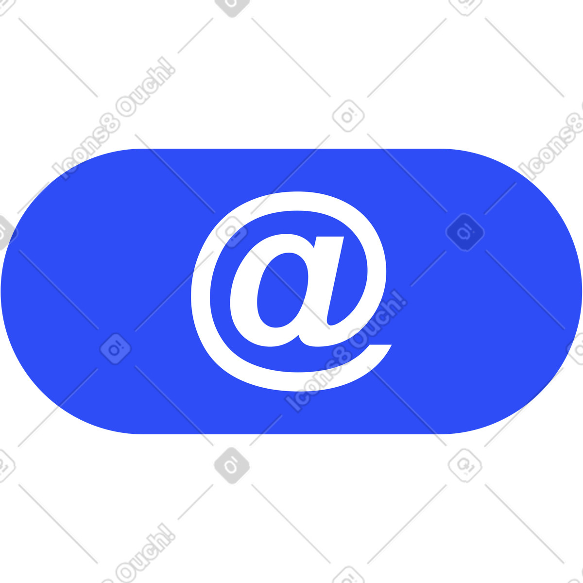 Button with email sign illustrazione in stile System scarica in PNG, SVG