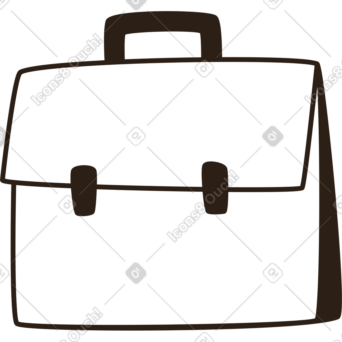 Valigia illustrazione in stile Plain scarica in PNG, SVG