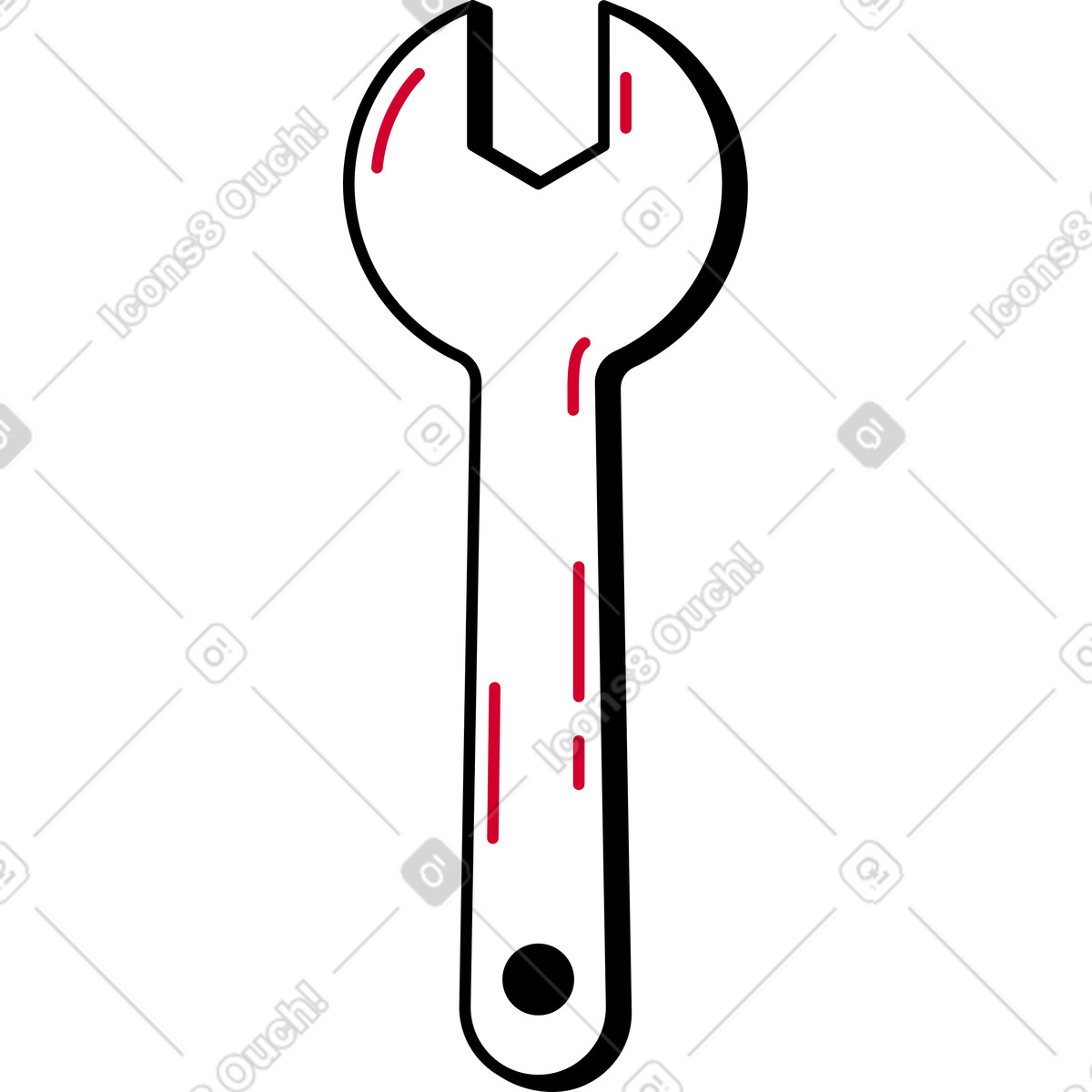 Illustration Clé dans le style Ruby à télécharger aux formats PNG, SVG