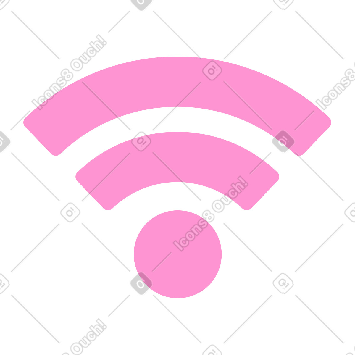 Wi-fi-signal-Illustration im Print-Stil als Download in PNG, SVG