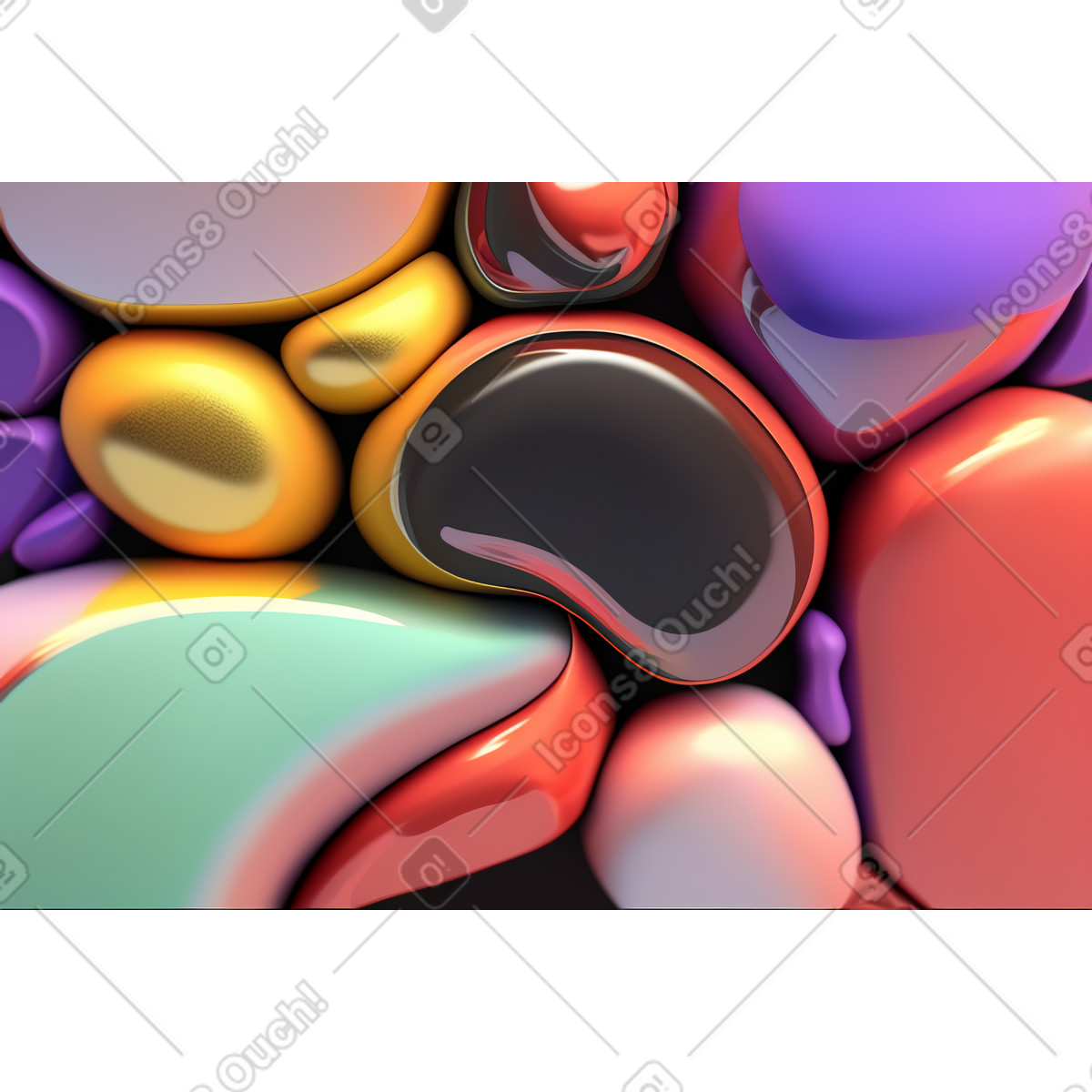 Fondo astratto multicolore illustrazione in stile Experimental scarica in PNG, SVG