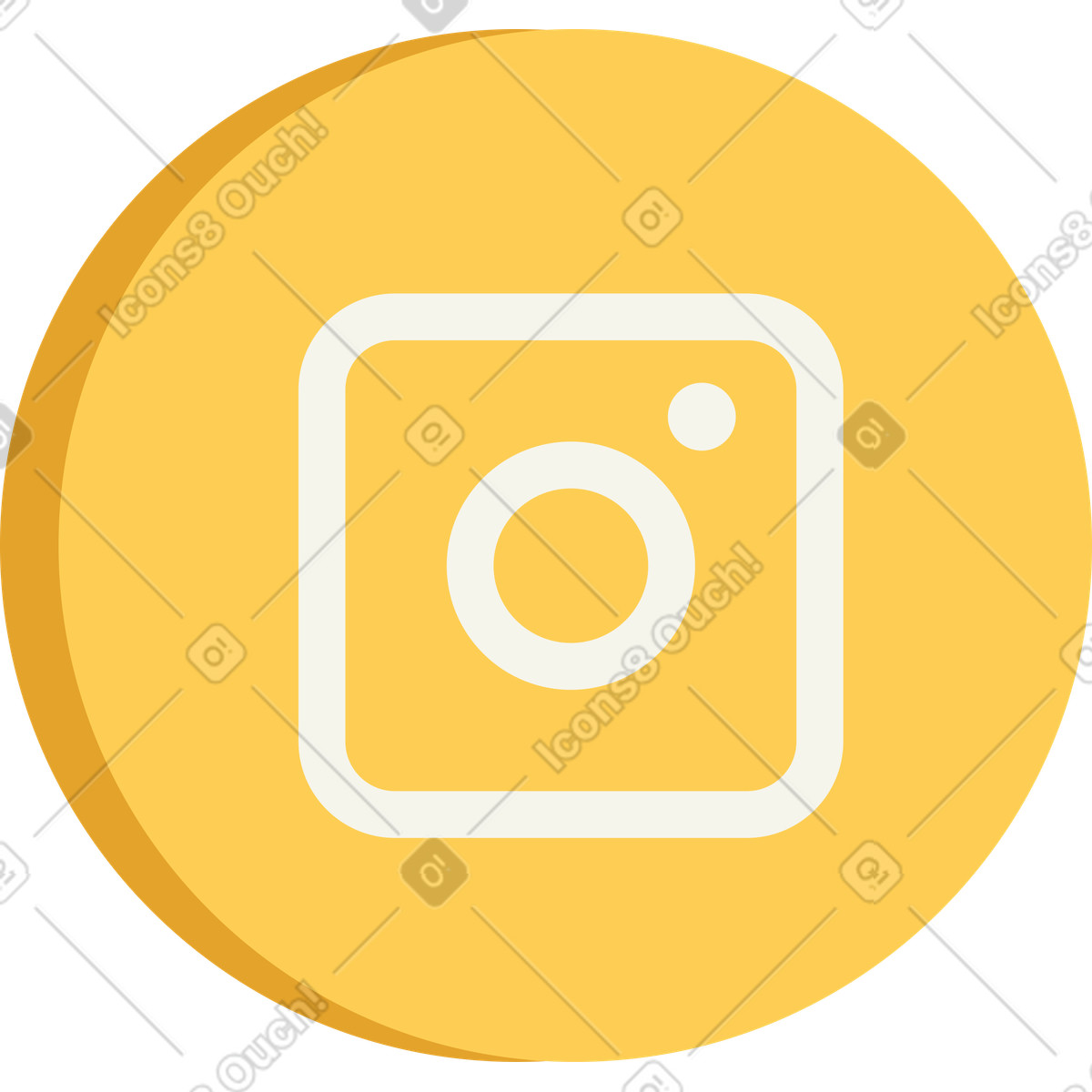 Illustration Instagram dans le style Social à télécharger aux formats PNG, SVG