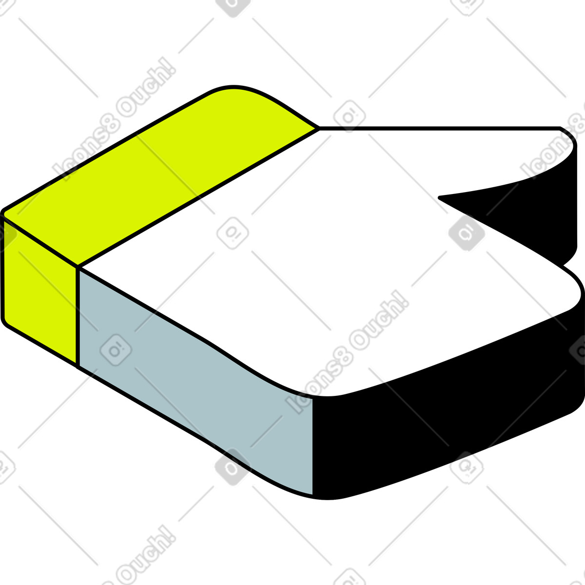 Icona pollice in su illustrazione stile Isometric scarica PNG, SVG