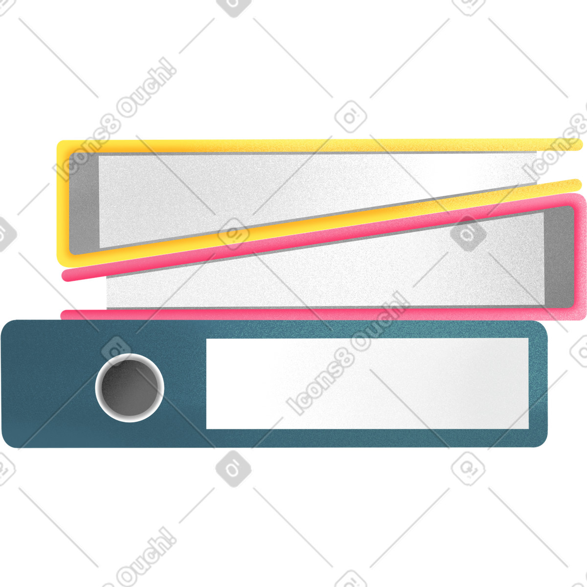 Ilustração de Stack of folders em no estilo Joy para baixar em PNG, SVG