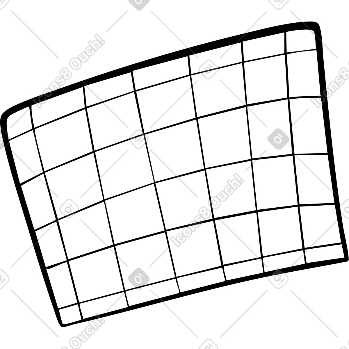 Tile with grid illustration in Line style download in PNG, SVG