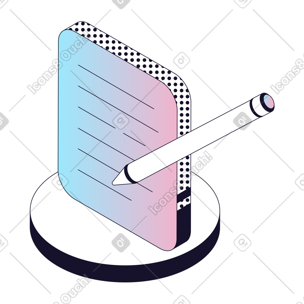 Document Editing, Content Writing, Text Creation illustration in Node style download in PNG, SVG