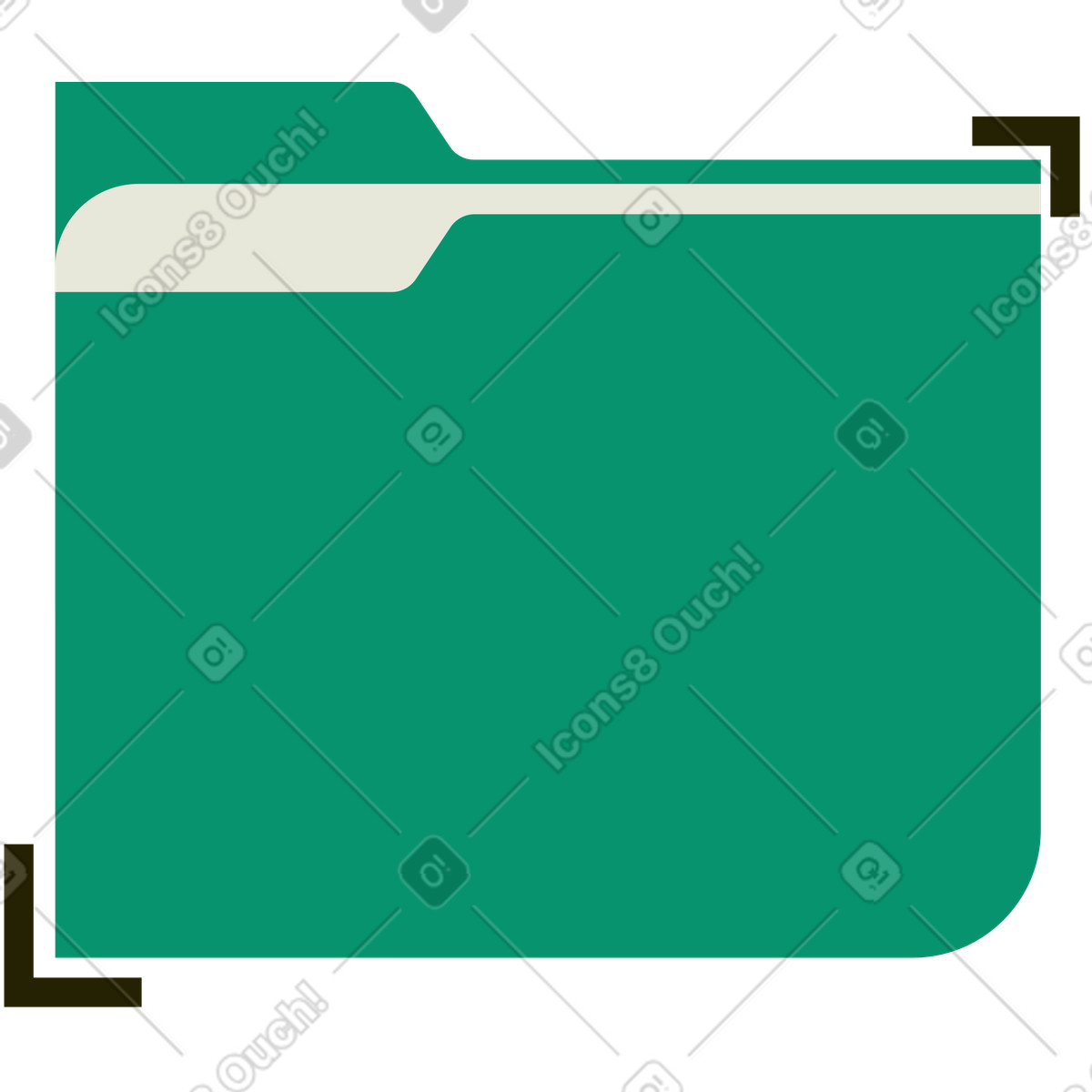 Ordner-Illustration im Spot-Stil als Download in PNG, SVG