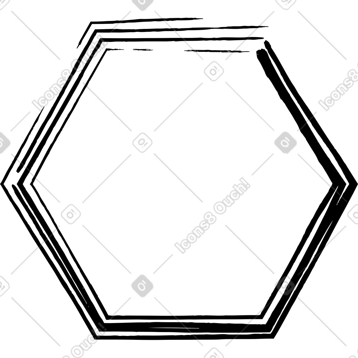 Schwarze raute-Illustration im Twirl-Stil als Download in PNG, SVG
