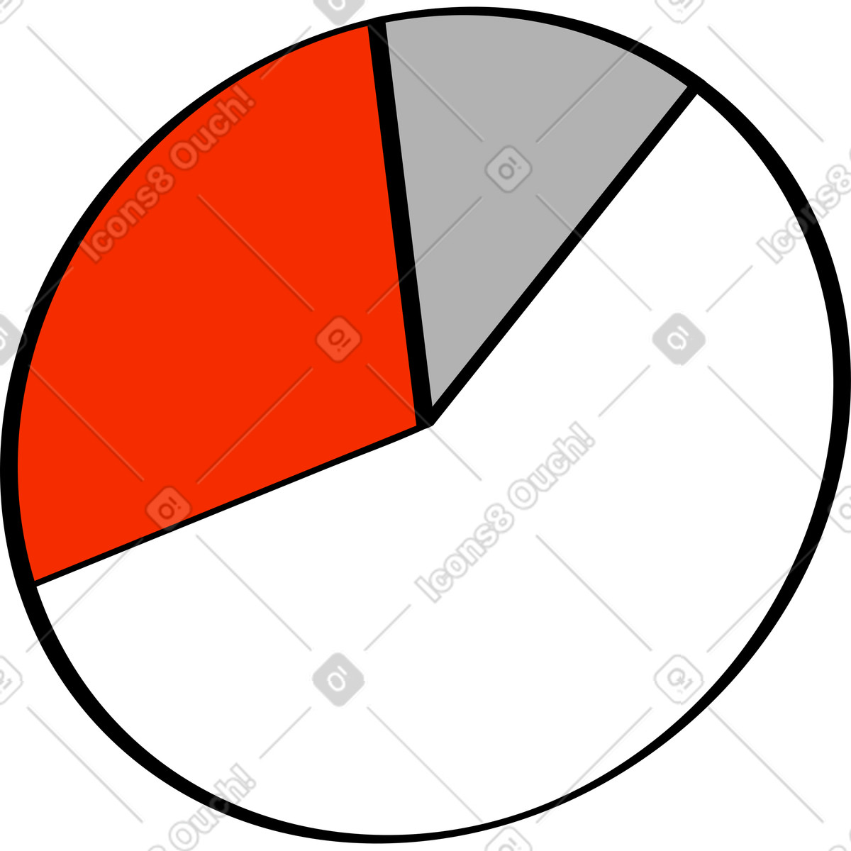 下载 Looney 风格的 Pie chart white graph 插画，支持 PNG、SVG 格式