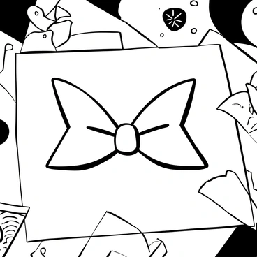 An origami bow tie crafted from colorful paper