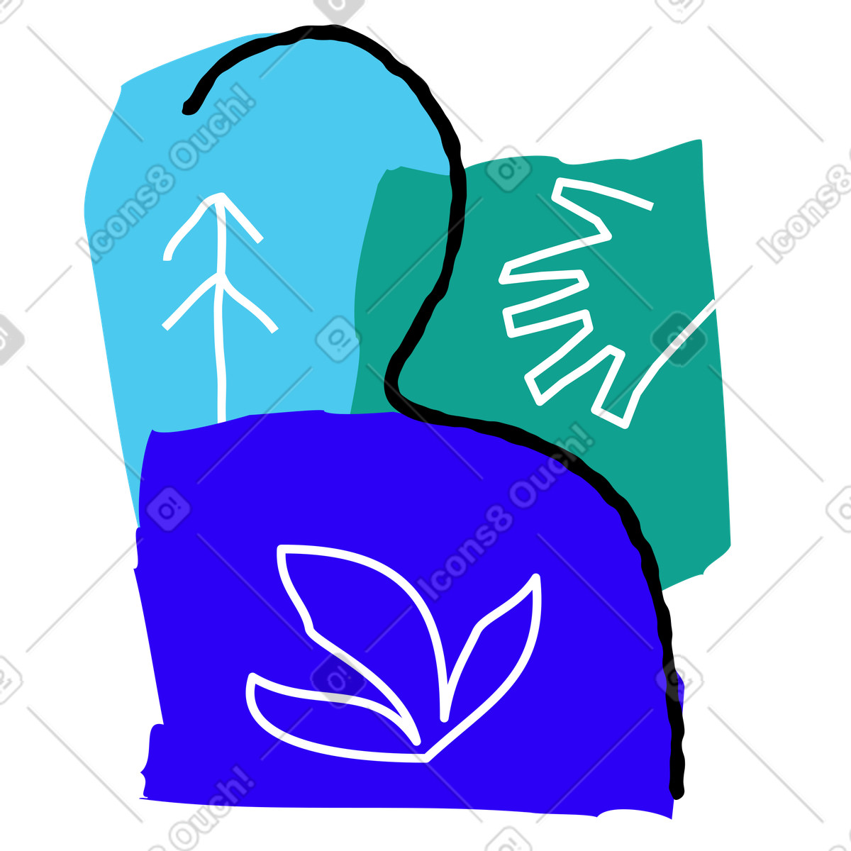 Ilustração de Florista em no estilo Puzzle para baixar em PNG, SVG