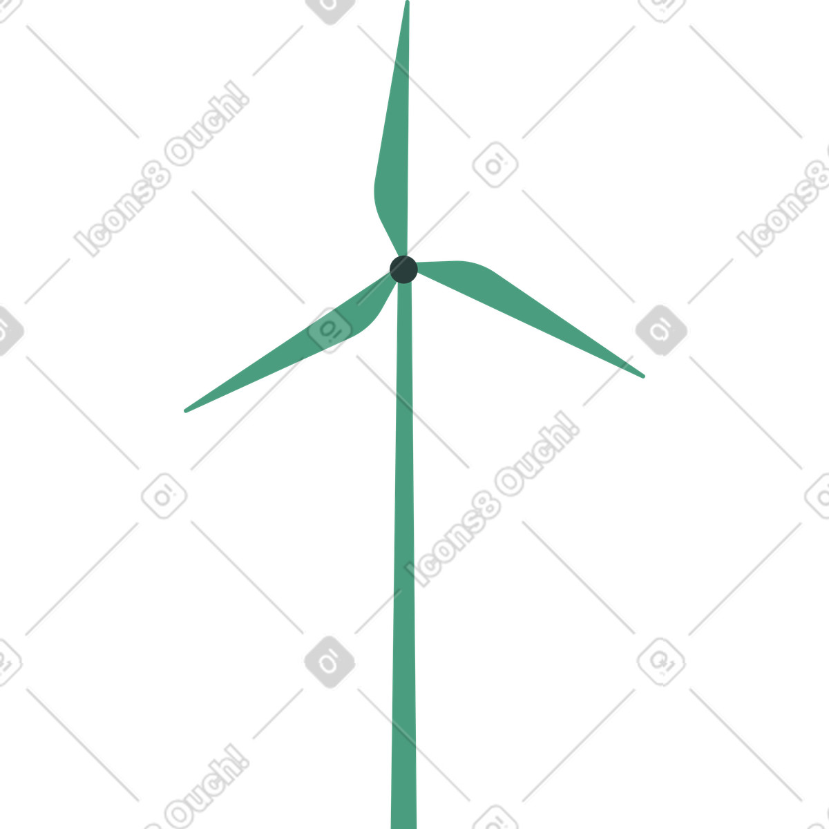 Ilustração de Turbina vento em no estilo Macaroni para baixar em PNG, SVG