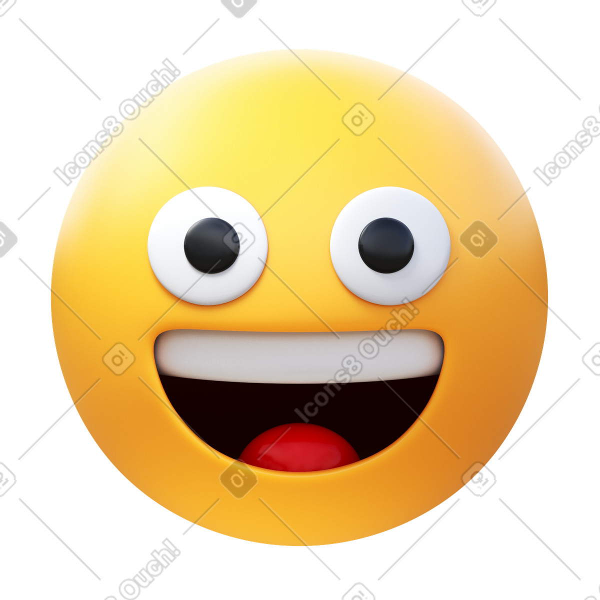 Illustration Emoji visage souriant dans le style 3D Fluency à télécharger aux formats PNG, SVG