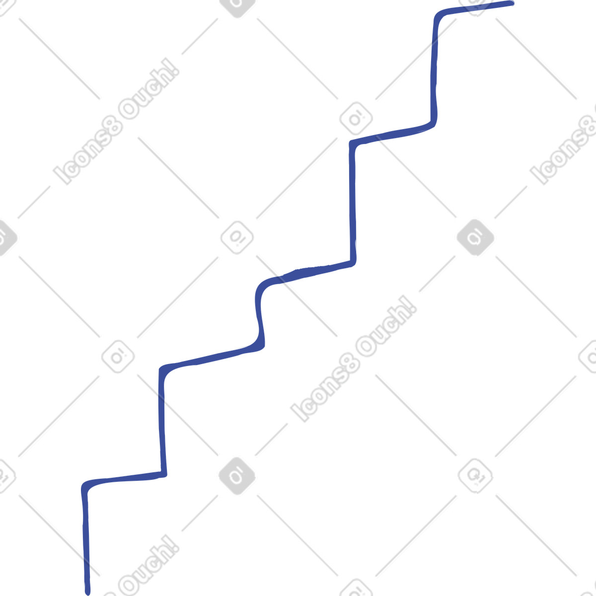 Treppe-Illustration im Lime-Stil als Download in PNG, SVG