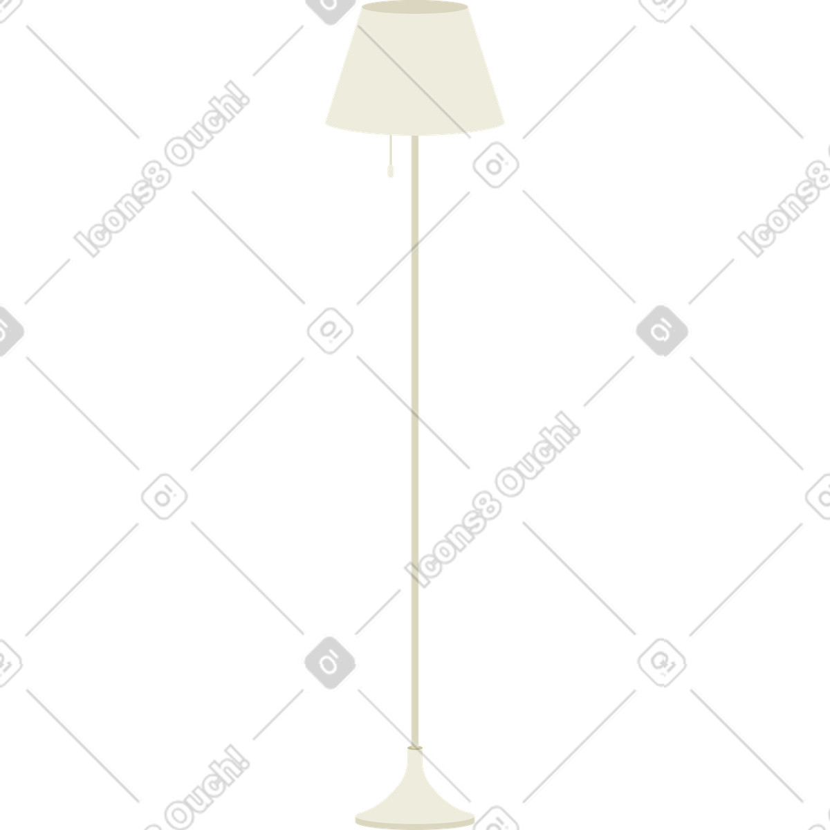 Ilustração de Luminária piso em no estilo Social para baixar em PNG, SVG