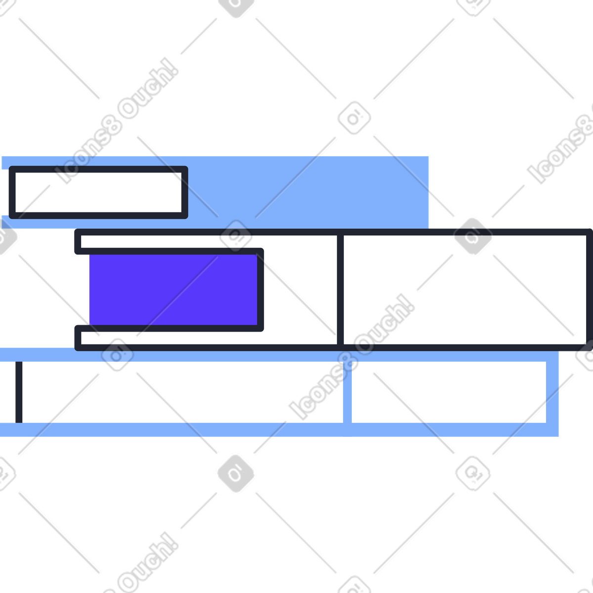 Иллюстрация Four books in a pile в PNG и SVG