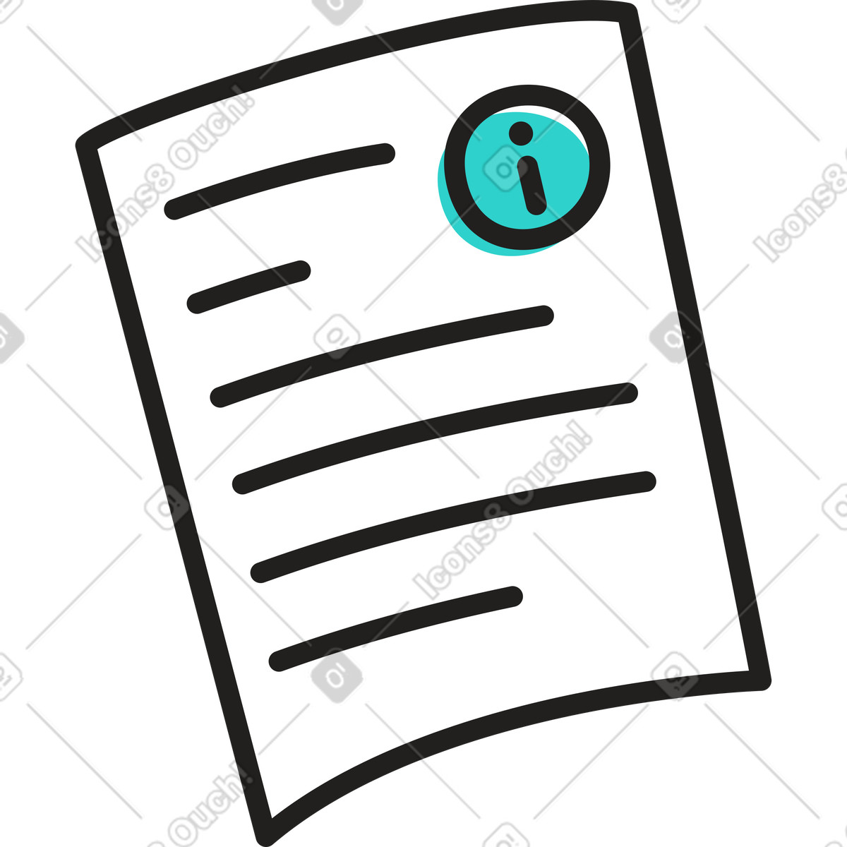 Document illustration in PNG, SVG