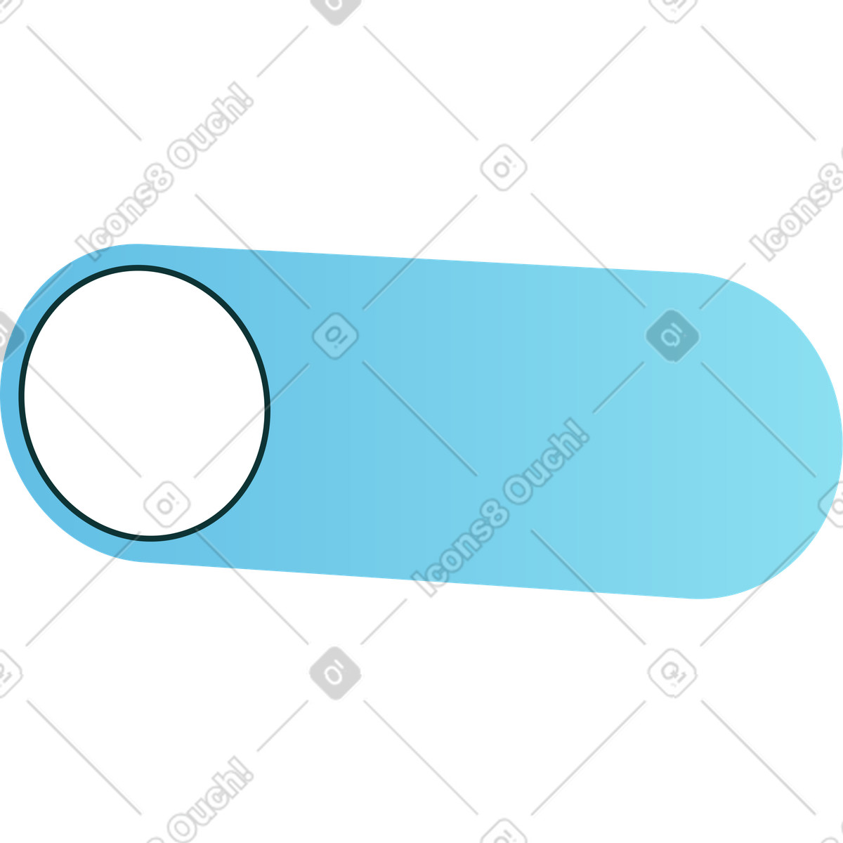 Ilustración Control deslizante azul y blanco en estilo Florid a descargar en PNG SVG