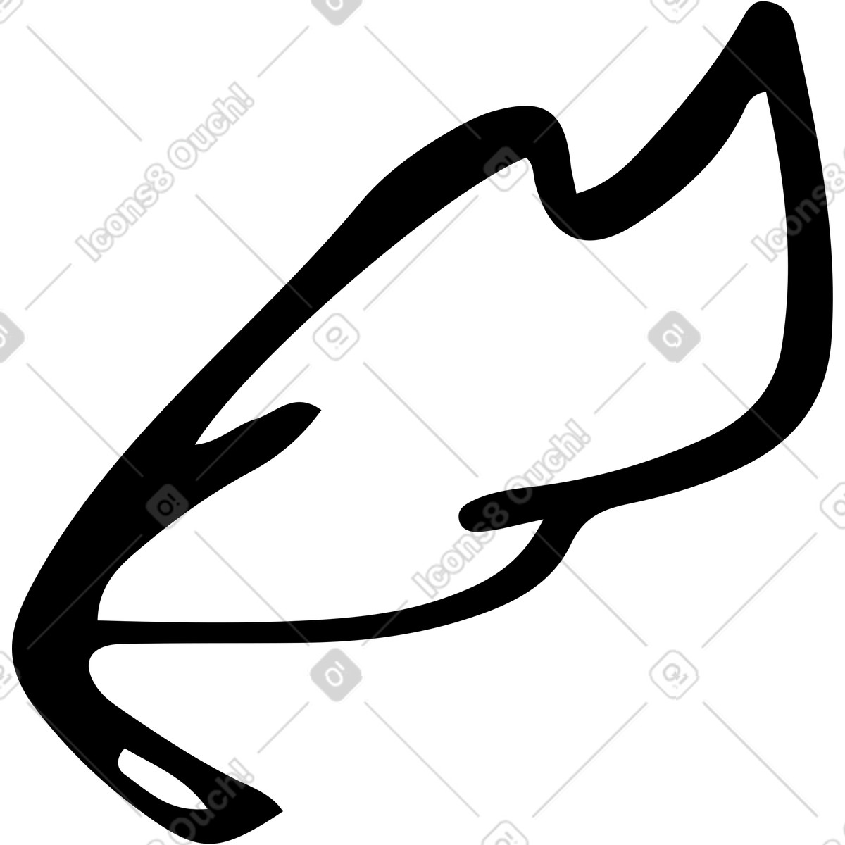 Leaf illustration in Line style download in PNG, SVG