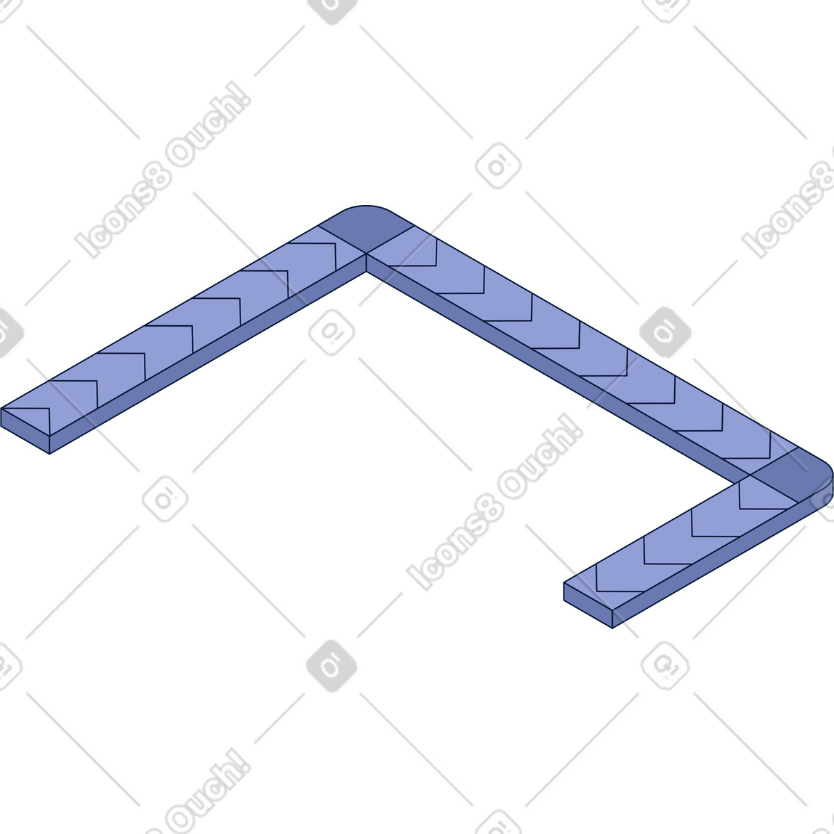 Illustration Piste de convoyeur dans le style Neat à télécharger aux formats PNG, SVG