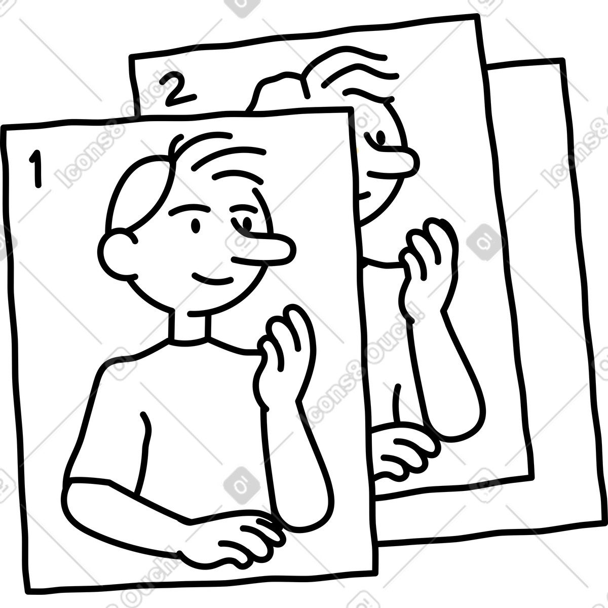 Concetto di arte illustrazione in stile Notes scarica in PNG, SVG
