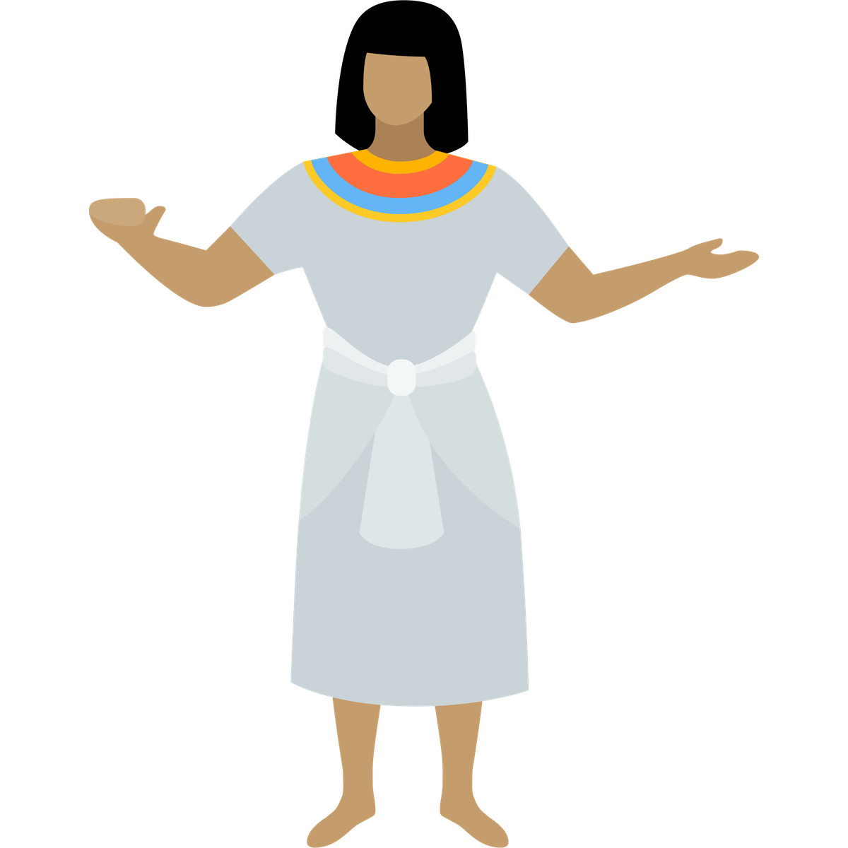 Egyptian woman illustrazione in stile Fogg scarica in PNG, SVG