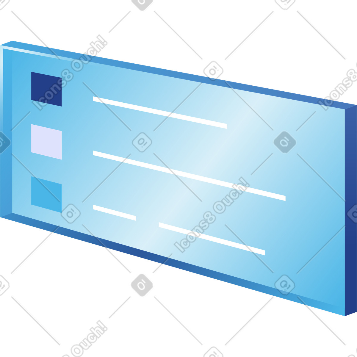 Glass frame with text illustration in PNG, SVG