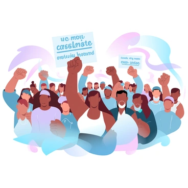 A diverse crowd of women is marching together in a peaceful protest. The women represent various ethnicities, wearing colorful clothing that reflects their cultural backgrounds. Some women are holding signs with messages of empowerment and unity, while others are raising their fists in solidarity. The scene is filled with a vibrant assortment of hats, scarves, and accessories. In the background, banners flutter, and a colorful tapestry of fabric adds depth to the composition. The atmosphere conveys a sense of strength and determination among the women as they advocate for their cause.