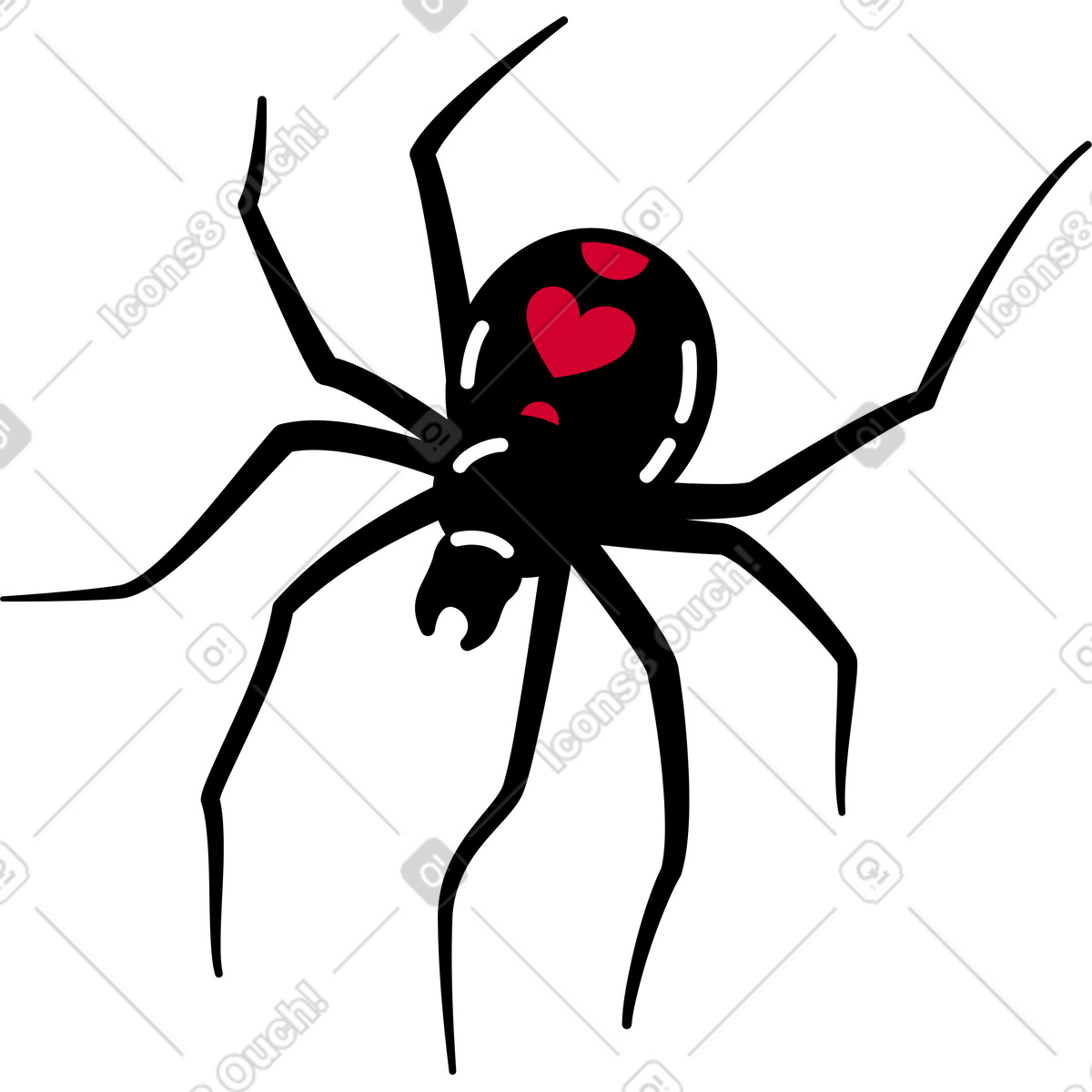 下载 Ruby 风格的 蜘蛛 插画，支持 PNG、SVG 格式