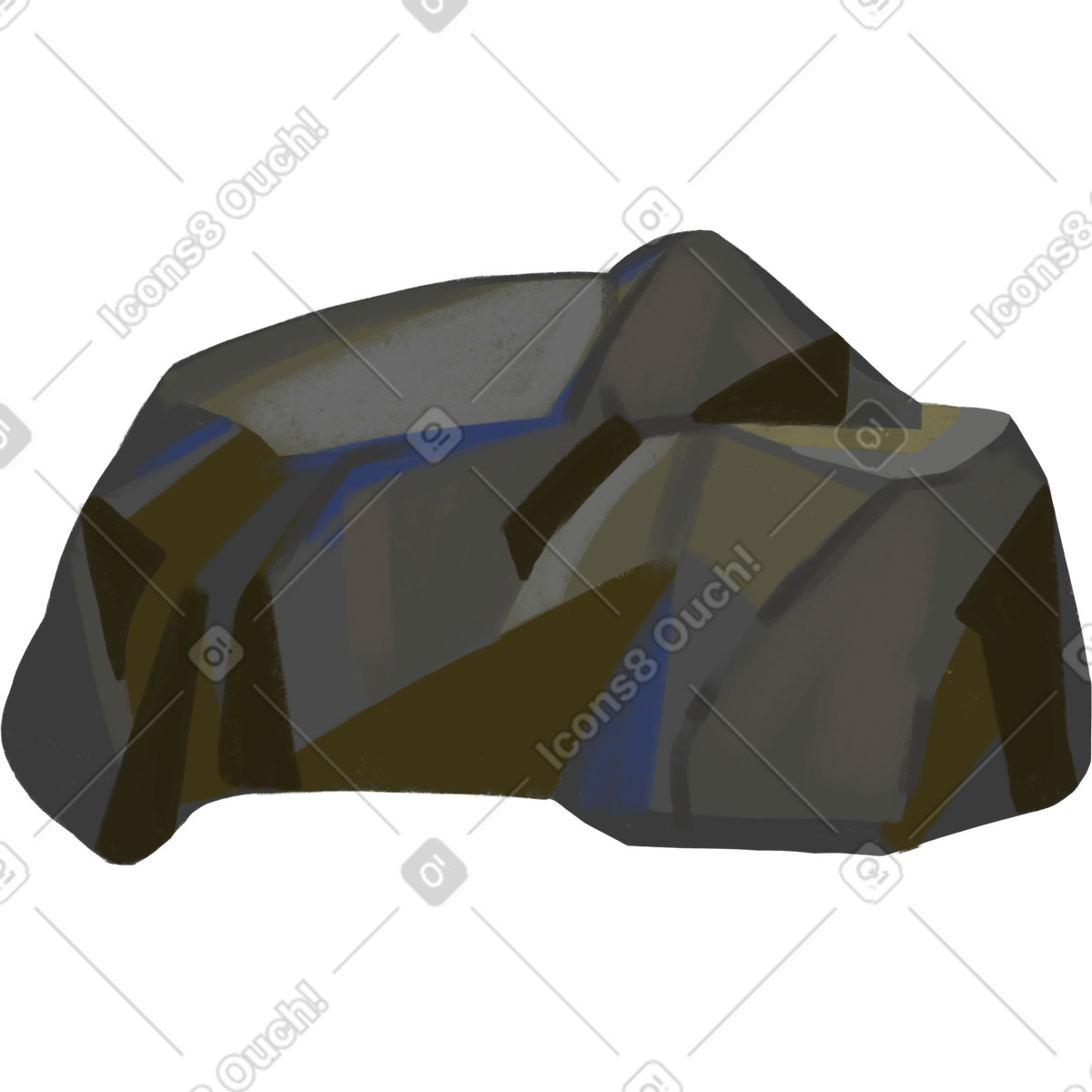 Ilustración Piedra grande en estilo Atomic a descargar en PNG y SVG