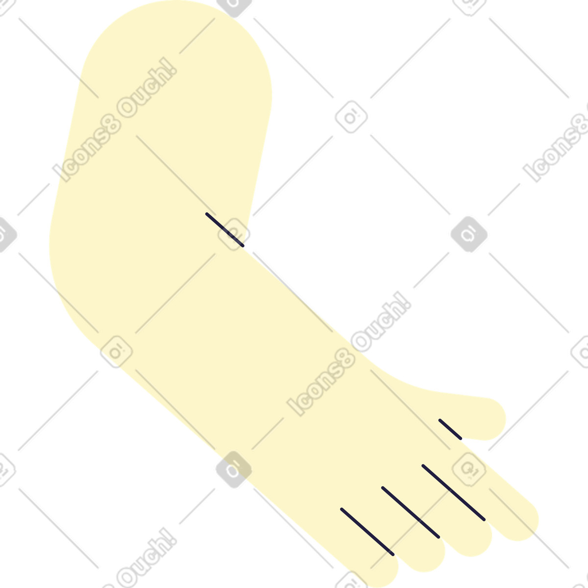 Illustration Main dans le style Mellow à télécharger aux formats PNG, SVG