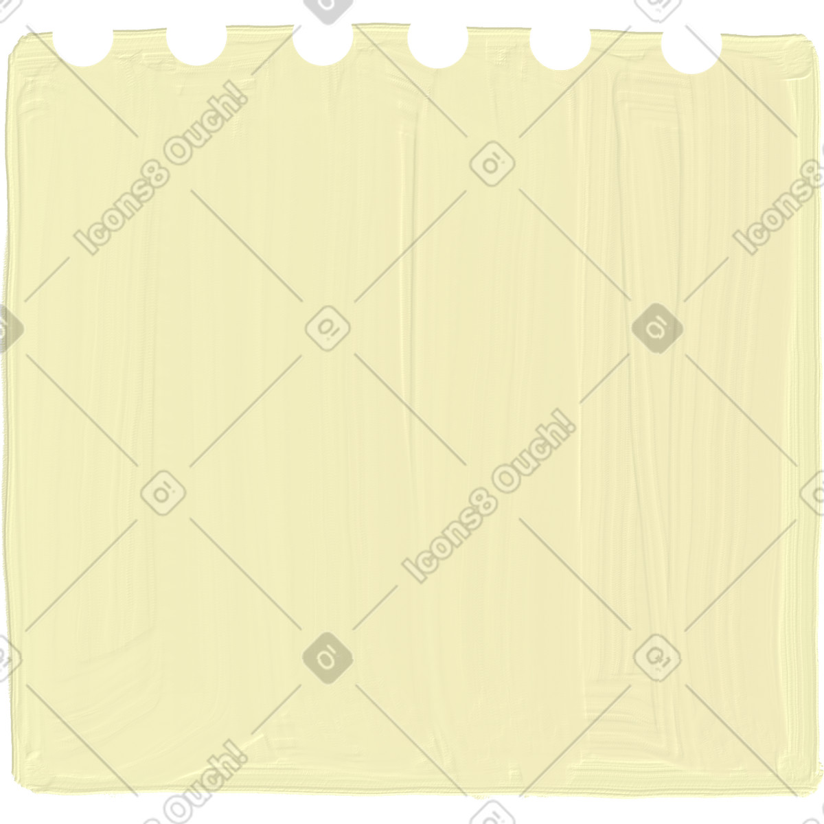 下载 Scrapbooking 风格的 Yellow notepad sheet 插画，支持 PNG、SVG 格式