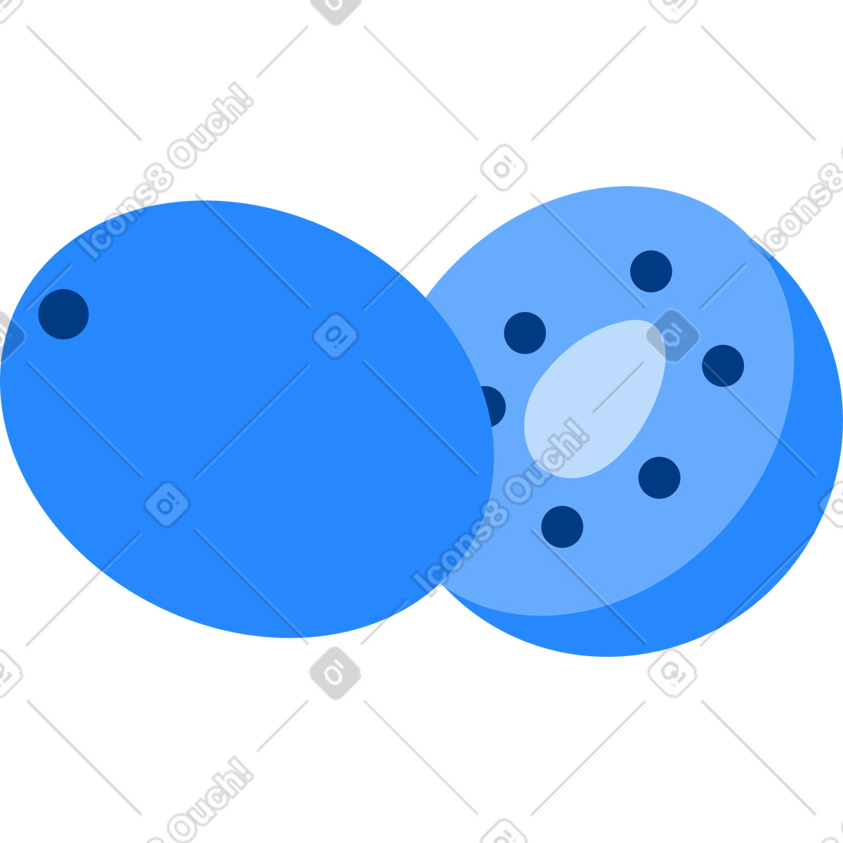 Kiwi-Illustration im Urban-Stil als Download in PNG, SVG